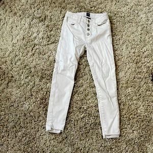 Girls gap white jeans